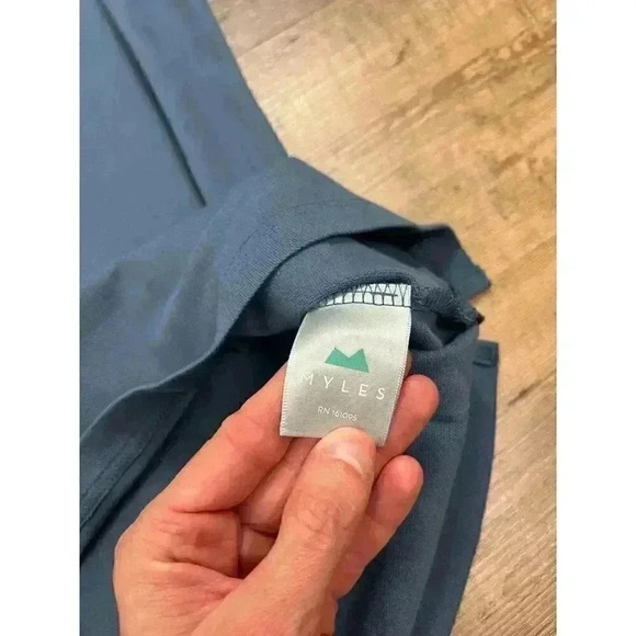 Myles Apparel Tour Polo Golf Men's XL Blue Short Sleeve Breathable Spandex Modal - Picture 6 of 12